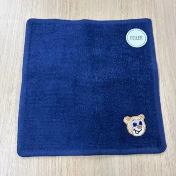 [새상품] 러브리바이페이러 올드 테디 자수 손수건 네이비