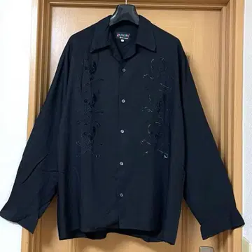 빈티지 라 로카 레이온 셔츠 락 로카빌리 잉글랜드제