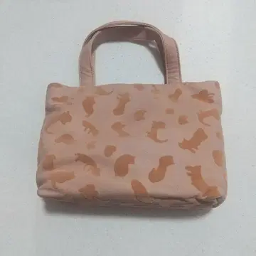 [ 새상품급 ] tsumori chisato 고양이 무늬 핸드백 베이지