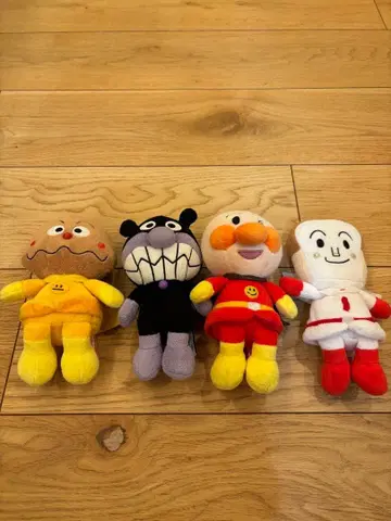 호빵맨 봉제 인형 4체 세트