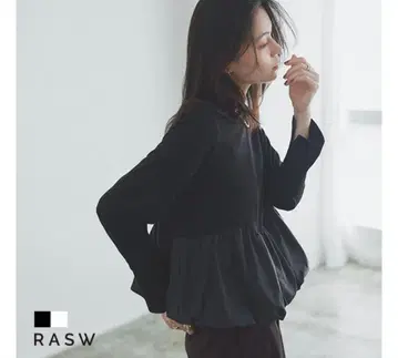 Pierrot [RASW] 벌룬 절개 티셔츠 티셔츠 타프타 소재