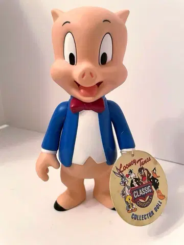 워너 브라더스 포키 피그 소프트 비닐 피규어 레어 아메캐릭터