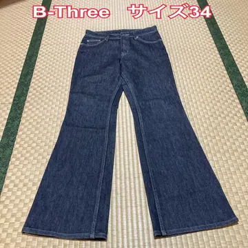 B-Three 부츠컷 데님 사이즈 34