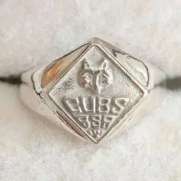 50s 보이 스카우트 컵 스카우트 울프 실버 반지 925 각인 없음