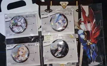 명조 x KFC 콜라보 굿즈 세트 캔뱃지 아크릴