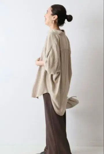 FRAMEWORK 오버사이즈 셔츠 리오셀 베이지 38