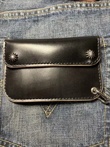 멀티 케이스 트래커 지갑 차심 소반칸 아메카지 언덕 염색 히메지 가죽