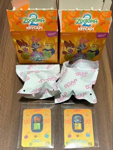 주토피아2 키캡 러스 보거 서장 세트