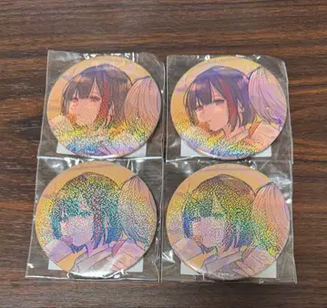 뱅드림 10th 캔뱃지 복권 빅 홀로그램 캔뱃지 미타케 란 4개