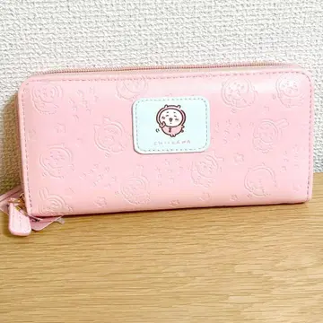 미사용 새상품 치이카와(먼작귀) 엠보 장지갑 핑크