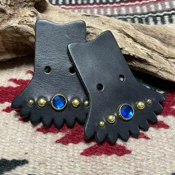 폴스텐 블루 유리 스터드 브라스 레트 윙 웨스코 대너