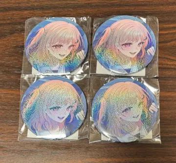 뱅드림 10th 캔뱃지 복권 빅 홀로그램 캔뱃지 히로마치 나나미 4개