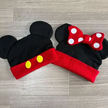 미키마우스 미니 마우스 귀도리 모자