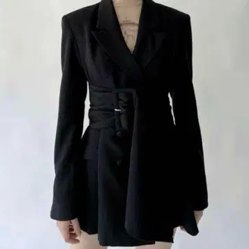 melt the lady thick belt jacket onepiece
