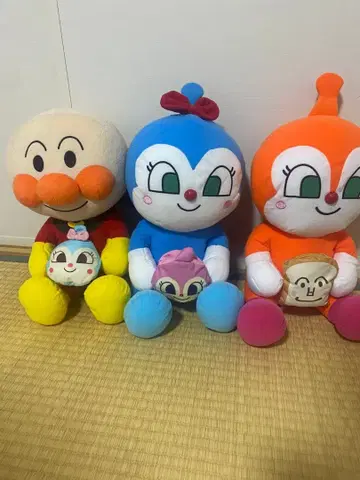 호빵맨 봉제 인형 세트 빅