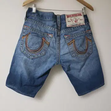 트루 릴리젼 레인보우 바비 하프 팬츠 29x33