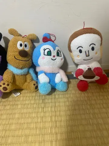 호빵맨 봉제 인형 세트