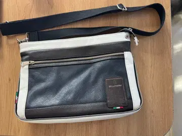 Bianchi 메신저 백 네이비/화이트 비앙키