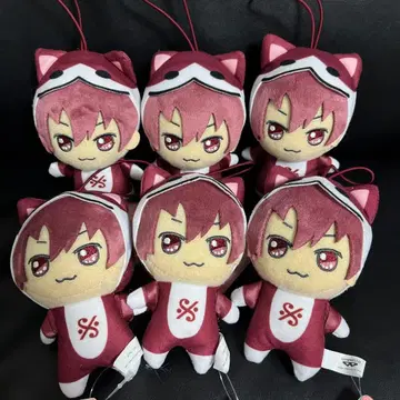 아이돌리쉬 세븐 태고의 달인 키라돌 봉제 인형 이누마루 토마 6체 세트