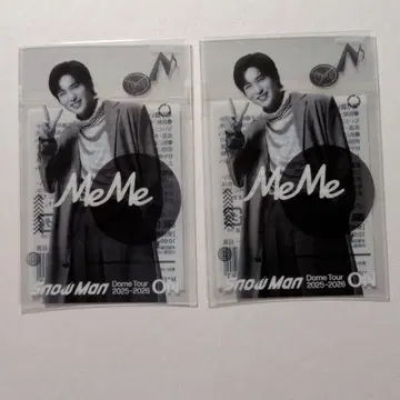 Snow Man 메구로 렌 클리어 스티커