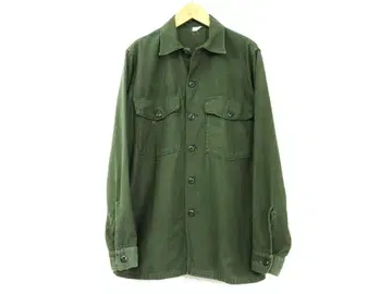 70s 빈티지 [ US.ARMY ] OG107 코튼 새틴 유틸리티 셔츠