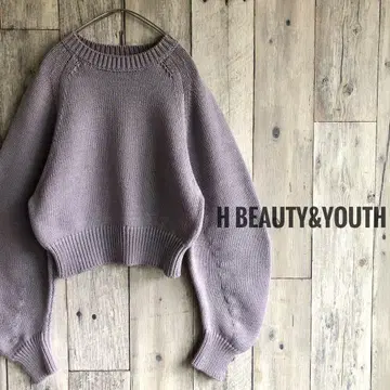 H BEAUTY&YOUTH 에이치뷰티&유스 코튼 니트
