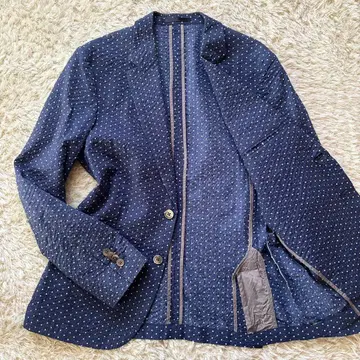 컨디션 최상 폴스미스 런던 테일러드 자켓 도트 시어서커 M