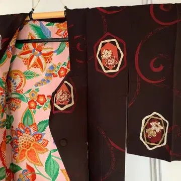 다이쇼 로망 쇼와 레트로 앤티크 겉옷 기모노 도행 화양절충