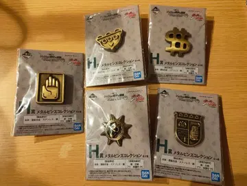 죠죠 제일복권 메탈 핀즈 컬렉션 5개 세트