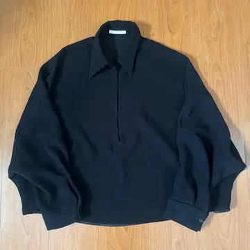 새상품급 Plage 플라주 GEORGETTE SKIPPER 블라우스 블랙