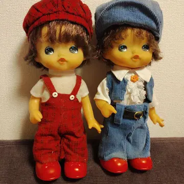 페어 소프트 비닐 인형 레트로 앤티크