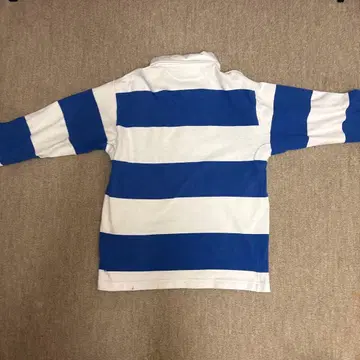 BARBARIAN 블루 화이트 스트라이프 피케 셔츠