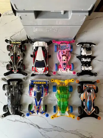 미니 사륜구동 7대 세트 타미야 수납 케이스 포함