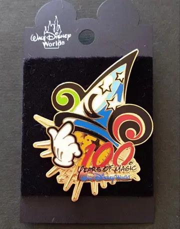 레어! 레트로 WDW 100 YEARS OF MAGIC 핀 배지