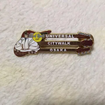 하드 록 카페 기타 핀 배지 유니버셜 시티워크 오사카 무장 히데요시