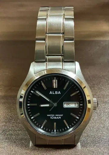 ALBA 손목시계 블랙 10BAR