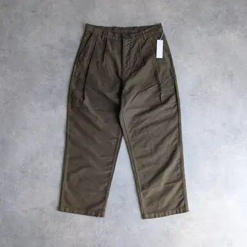 EEL 몰스킨 턱 팬츠 E-21261 카키 미사용