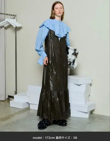 Vegan Leather Dress / 비건 레더 원피스 38