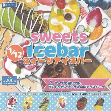 1/12 스위트 아이스바 전 6종 세트 풀 컴프 가챠 식품 샘플