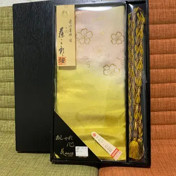 새상품 무형문화재 삼대째 오타 토자부로 허리띠 오비 장식 천 세트