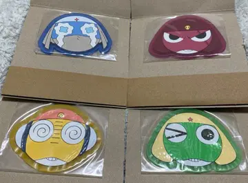 개구리 중사 케로로 클리어 러버 코스터입니다 4종 세트