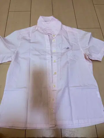 베네통 핑크 반팔 셔츠