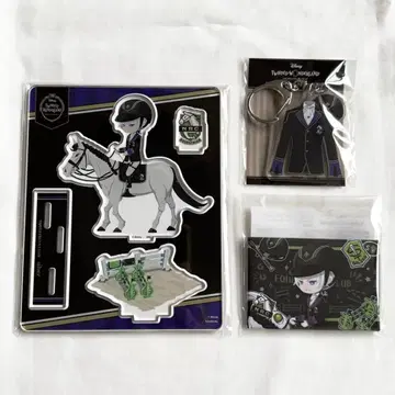 트위스테 아크릴 스탠드 캔뱃지 키링 실버