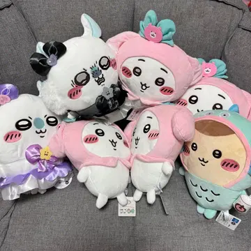 치이카와 (먼작귀) 모몽가 밤만쥬 봉제 인형 산리오 마법 7개 세트