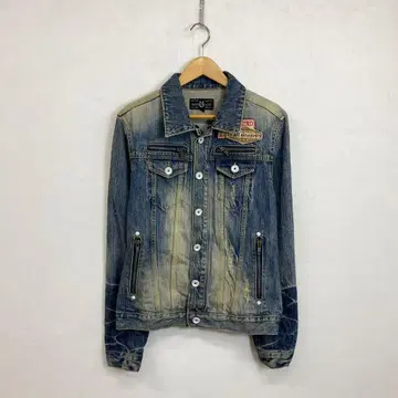 00s DEXIE DEAN 데님 자켓 와펜 헤이세이 시크 스타일 그런지