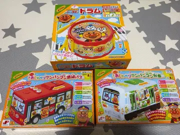 말하는 호빵맨 기차 노선 버스 기차 우리 아이 천재 드럼 3종 세트