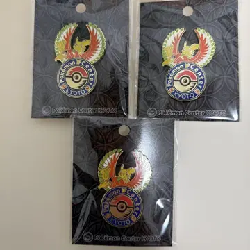 포켓몬 센터 교토 한정판 로고 핀즈/핀 배지 피카츄&호우오우 교토