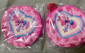 미니 마우스 하트형 파우치 2개 세트 팔팔루자 캡슐 토이