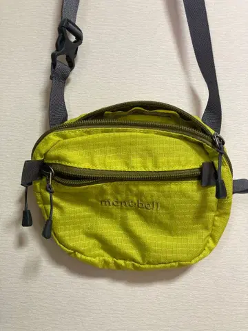 mont-bell 바디백 라임 그린 숄더 힙색