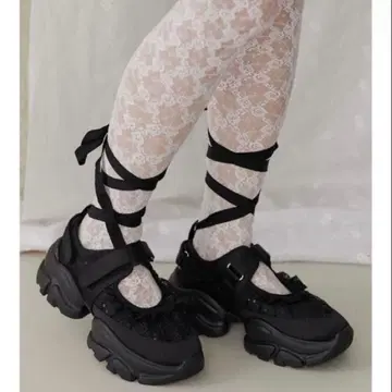 메리제니 레이스업 발레 스니커즈 L